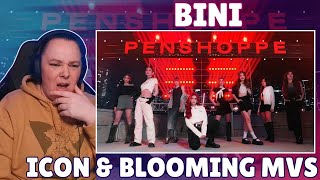 PENSHOPPExBINI  ICON Official Music Video amp BLOOMING Live Performance  REACTION pt 4 [upl. by Helyn]