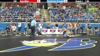 Cadet 120  Evan Wick California vs Mackenzie Crandall Oregon [upl. by Gavriella]