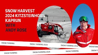 Snow Farming on the Kitzsteinhorn Glacier in Kaprun Austria 2024 [upl. by Asseret]