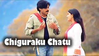 Chiguraku Chatu Full Video Song  Pawan Kalyan Meera Jasmine  Telugu Videos [upl. by Lananna]