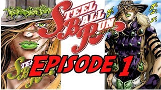 JoJos Bizarre Adventure PART 7 Steel Ball RunEPISODE 1 MANGA Motion [upl. by Oirotciv]