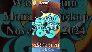 Wassermann BERUF 👷‍♀️ Horoskop November 2024 [upl. by Asirralc536]