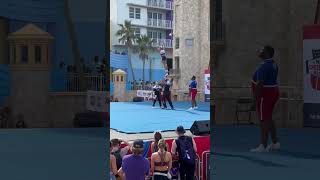 Weber State University Partner Stunt Cheerleading 2023 [upl. by Isborne]