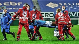 Victor Osimhen BAD head Injury Vs Atalanta [upl. by Lanette]