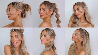 8 EASY HEATLESS HAIRSTYLES FOR BACK TO SCHOOL quick amp simple  Samantha Nicole [upl. by Rehtul167]