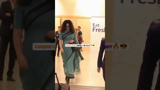 Other actress rampwalk vs kangana ranaut airport walk 😎💫 [upl. by Yorgo]