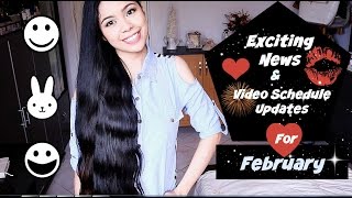 FEBRUARY VIDEO SCHEDULE AND EXCITING ANNOUNCEMENT Beautyklove [upl. by Tartaglia]