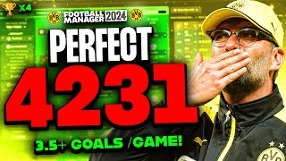 Klopps PERFECT 4231 FM24 Tactics  Best FM24 Tactics For PC Console And Mobile [upl. by Ecaidnac719]