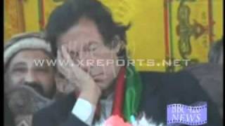 PTI Chief Imran Khan Sleeping During PTI Jalsa [upl. by Treblah]