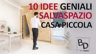 10 IDEE Geniali SALVASPAZIO  Casa Piccola  Belula Design [upl. by Marcoux]