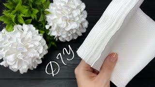 Easy Tissue Paper Hydrangea DIY Paper Flowers Craft Tutorial [upl. by Bennink]