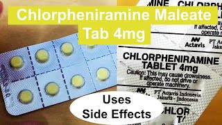 Chlorpheniramine Maleate 💊 Tab 4mg💊🇺🇸🇬🇧 [upl. by Buddie]