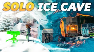 SOLO Claiming ICE CAVE Day 1 On ARK [upl. by Ayital]