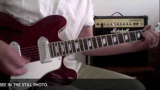 VINTAGE 1996 EPIPHONE CASINO PLAYED THROUGH MARSHALL VALVESTATE VS30R AMP [upl. by Obie436]