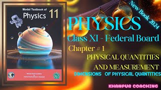 DIMENSIONS OF PHYSICAL QUANTITIES  CLASS 11 FBISE CHP 1PHYSICAL QUANTITIES AND MEASUREMENTS [upl. by Akitahs]