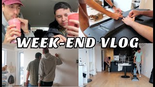 WEEK END VLOG  Problème Uber Eats tentative de poser la TV bubble tea et souper fondue [upl. by Rie]