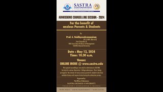 Admission 2024  Special Online Counselling amp Awareness Session [upl. by Senilec741]