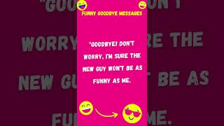 21 funny goodbye messages to colleagues gag gags jokes joke [upl. by Ronn]