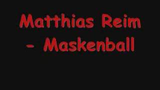 Matthias Reim  Maskenball [upl. by Ayotak]