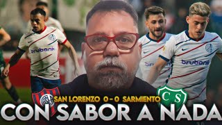 SAN LORENZO SIGUE SIN FUNCIONAR Y EMPATO CON SARMIENTO 00 [upl. by Annaiviv583]