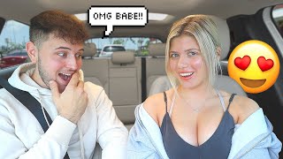 Picking My Fiancé Up With A Super Push Up Bra On To See His Reaction [upl. by Sybil192]