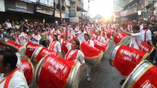 Vighnaharan Dhol Pathak Nashik  Nashikcha raja Visarjan 2016 [upl. by Drais709]