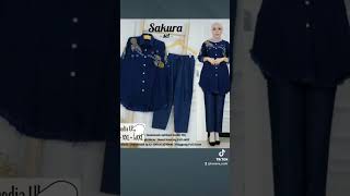 SAKURA SET JEANS JUMBsabirlakong fashionwanita fashion dress [upl. by Forrest]