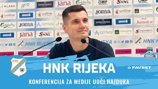 Radomir Đalović i Amer Gojak uoči Hajduka  8 kolo 20242025 [upl. by Studdard676]