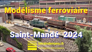 Exposition modélisme ferroviaire Saint Mandé 2024 trains miniatures [upl. by Laubin486]