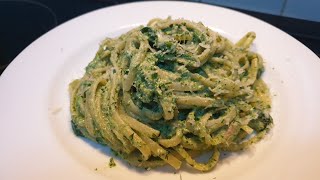 Makarona me Spinaq dhe Gjize  Creamy Spinach Pasta with Ricotta Cheese [upl. by Atilef]