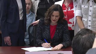 Gov Whitmer signs Michigan Family Protection Act [upl. by Langston]