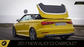 2017 NEW Audi S3 Cabriolet  Test Drive Exhaust Sound [upl. by Dick]