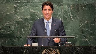 Justin Trudeau at the United Nations  Full UN speech from Canadas prime minister [upl. by Terrijo145]