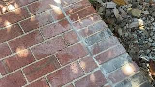 Simple way to remove mortar stains from brick [upl. by Akenor683]