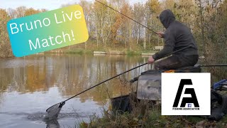 Live open match with Bruno Norman at commercial carp fishery Rookery Waters [upl. by Orten]