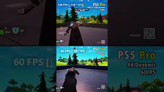 60FPS vs 120FPS Fortnite on PS5 Pro PS5Pro fortnite ps5 [upl. by Ahsieyn]