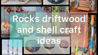 Compilation of crafts using rocks driftwood and shells [upl. by Dombrowski]