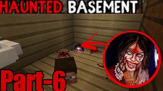 SOMEONE IS THERE  Minecraft haunted basement 😰part 6 [upl. by Vigor694]