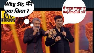 Karan Johar And SSRajamouli funny conversation at RRR Event Mumbai RoarofRRRinMumbai rrrmovie [upl. by Naitirb]