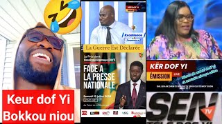 Le Président Diomaye Face à la Presse  Télé Keur dof yi wa keur Bougane Zappé nagn léen 😅 [upl. by Baun45]