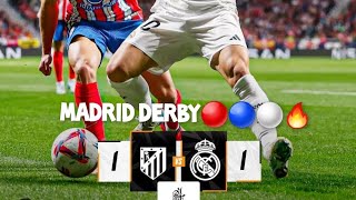 Atletico Madrid🔴🔵 vs Real madrid⚪️ Draw 11Goalkeepers were fantastic 👏 [upl. by Gona]