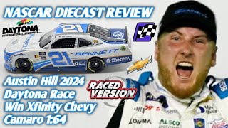 NASCAR Diecast Review ep780 Austin Hill 2024 Daytona Race Win Xfinity Chevy Camaro 164 [upl. by Edee736]