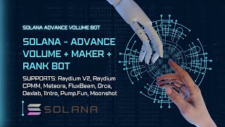 Solana  Advance Volume  Maker  Rank bot  Supports CPMM PumpFun Moonshot Meteora and More [upl. by Anon]