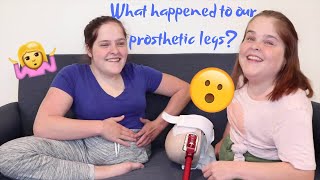 Prosthetic Legs Why we Dont Use Prosthetics  Herrin Twins [upl. by Catie]