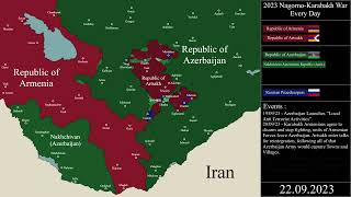 The 2023 NagornoKarabakh War  Every Day [upl. by Arawaj625]