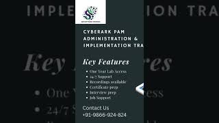 cybersecurity cyberark pam Cyberark online Training [upl. by Eiboj]