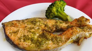 Peshk Salmon ne furre dreke e thjeshte  Easy Salmon with fresh herbs [upl. by Iohk]