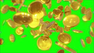 Green Screen Free Particles Overlay CollectionsDollar Falling Overlay Golden  Video Templates Free [upl. by Kasevich]