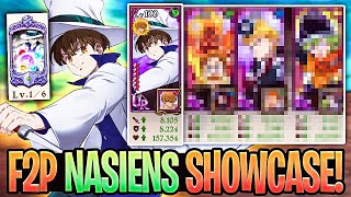 New F2P NASIENS Showcase INSANELY Strong Support Unit  Seven Deadly Sins Grand Cross [upl. by Donn]