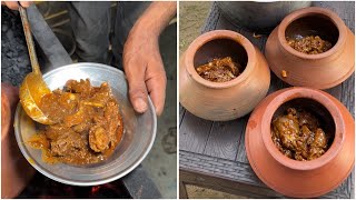 Bihar ke famous Champaran Ahuna Handi mutton in Jaipur  Indian Street food  Jaipur street food [upl. by Nady463]